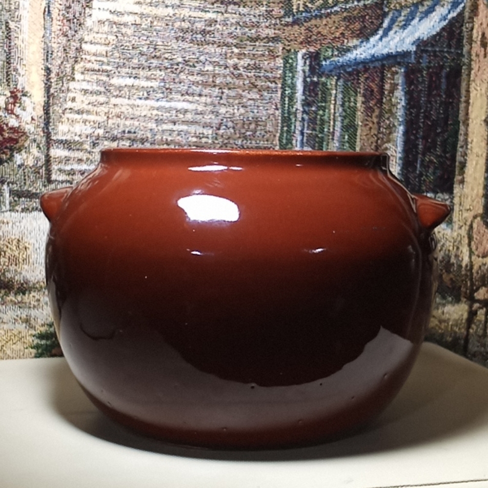 Ovenware brown pot Vintage (881)